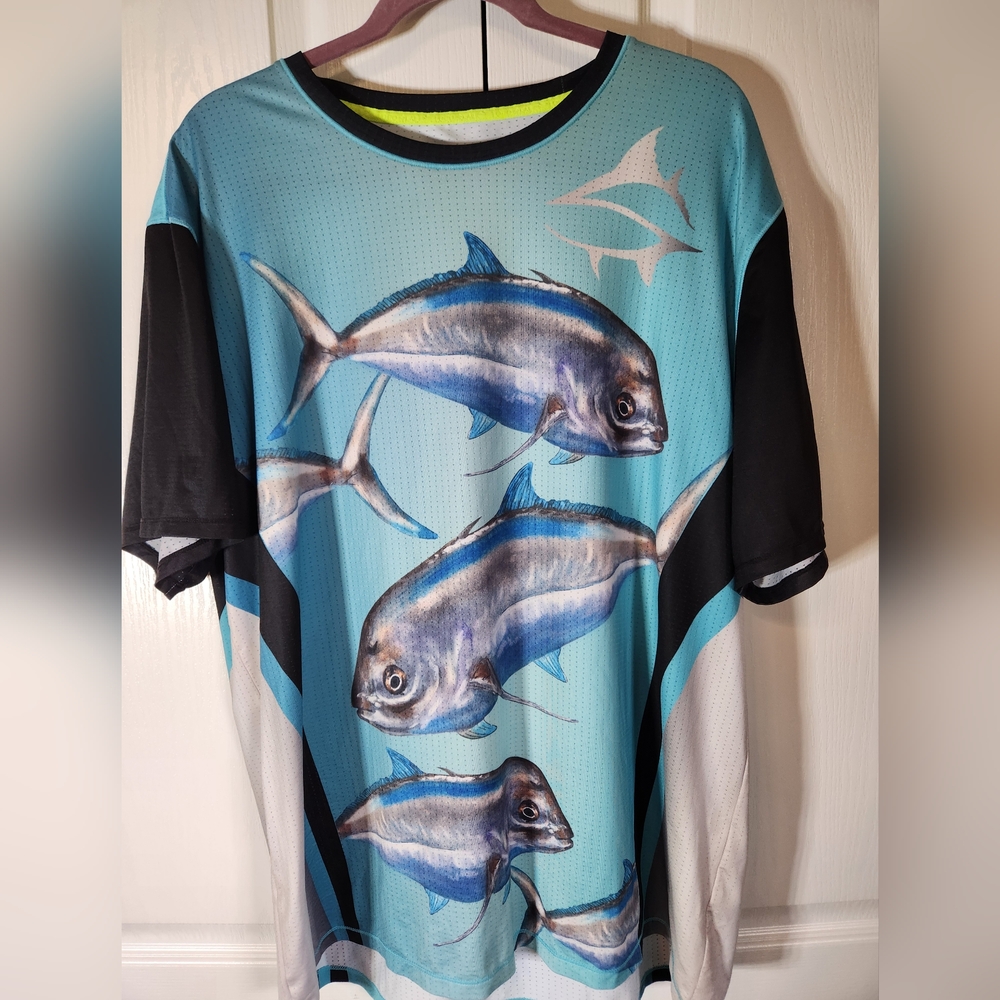 Loco Skailz Fishing Shirt Short Sleeves Size XL